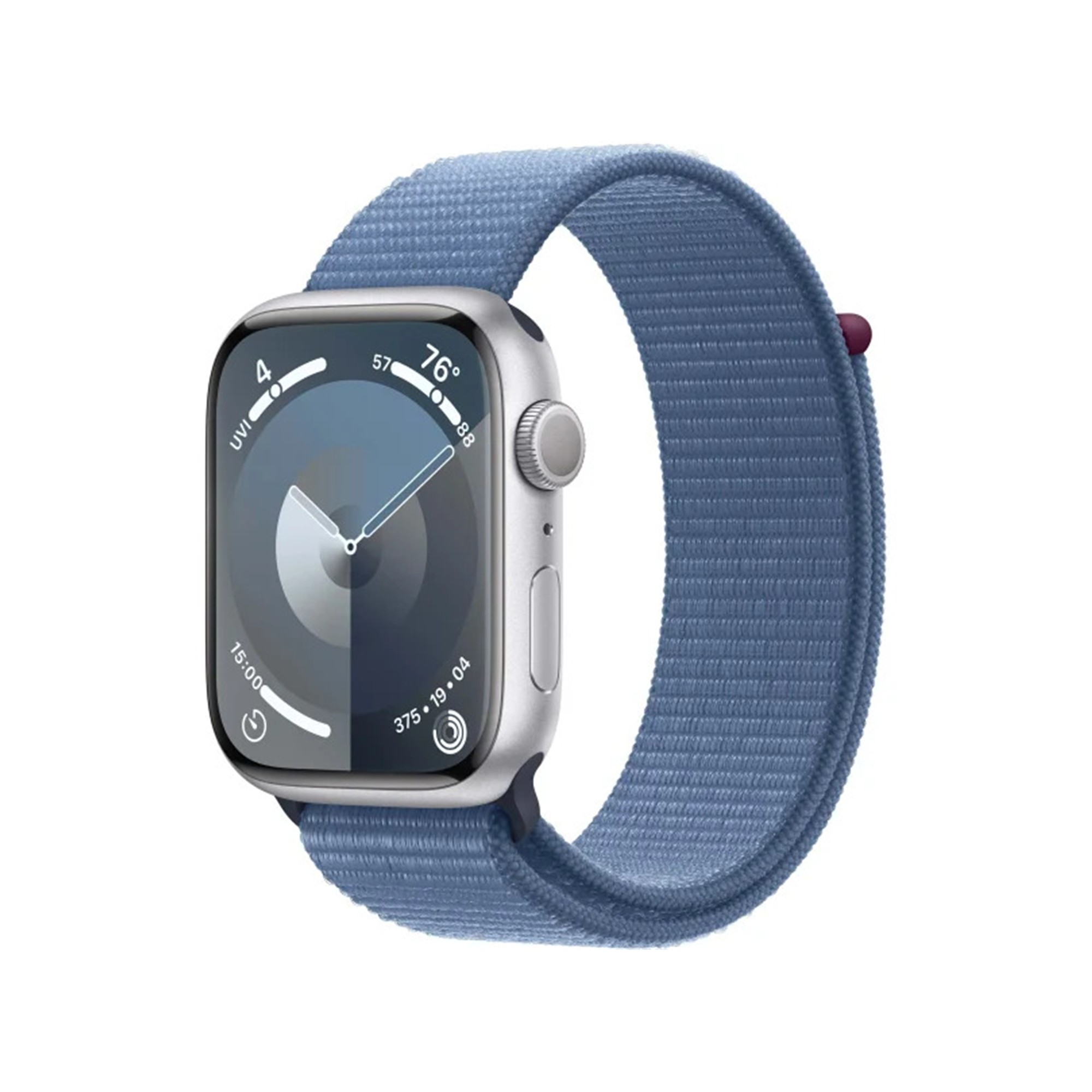 Apple Watch Series 9 GPS 45mm Silver Aluminum Case w. Winter Blue S. Loop (MR9F3) б/у
